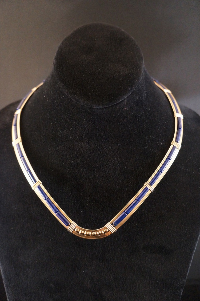 asheville jewelry lapiz collar necklace starfire biltmore lamp