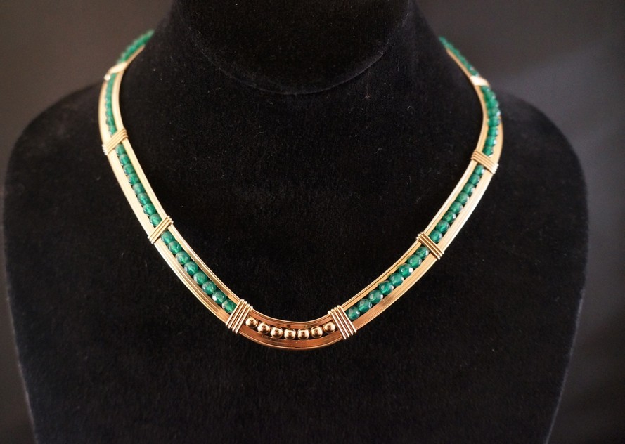 asheville jewelry green necklace starfire biltmore